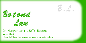 botond lam business card